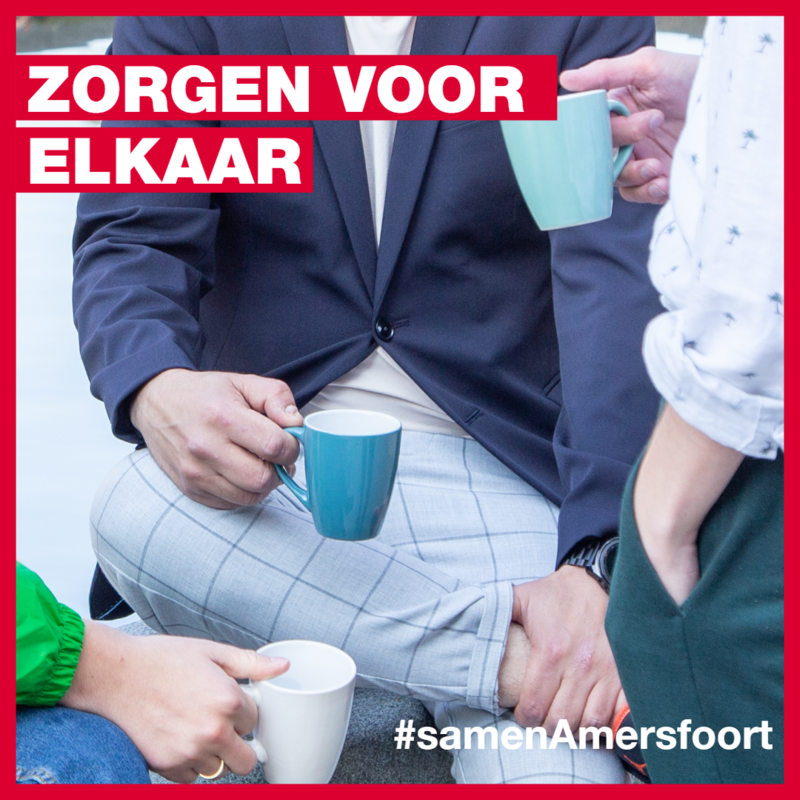Zorgen voor elkaar - theekopjes