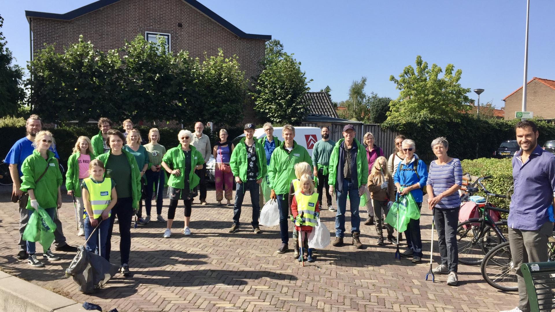 GroenLinks Amersfoort tijdens Clean Up Day 2020